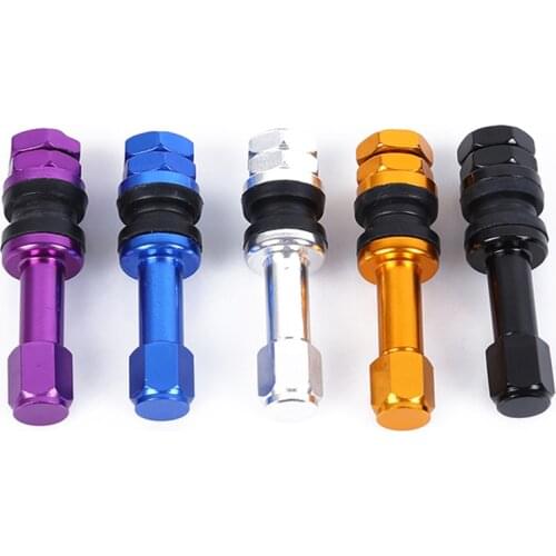 Bolt-in Auto Car Tubeless Wheel Tire Valve Stems Dust Caps