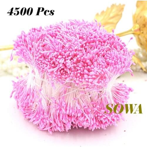 Free Shipping New Design Pink Color Size 1mm Flower Stamen Pistil Cake Decoration Craft DIY Wedding Decoration(4500pcs/Lot)