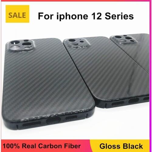 100% Real Pure Carbon Fiber Phone Case For iphone 12 pro Ultra-thin Anti-Fall Hard Cover For iphone 12 pro Max 12 12 Mini