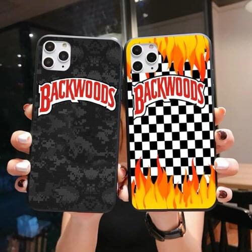 Cartoon backwoods black TUP phone case for iPhone 12pro 11Pro max 12mini 8 7 6s plus SE XR XS MAX Cigars silicone back cover