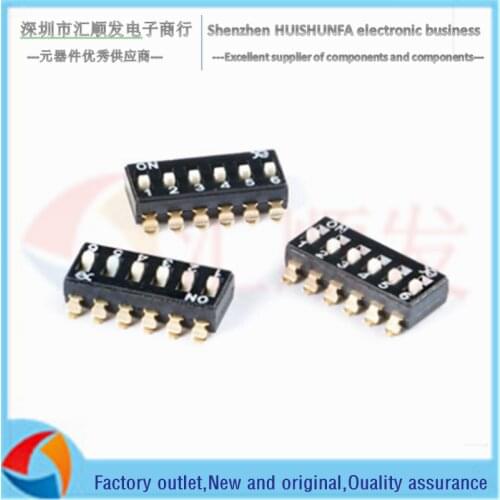 DSIC06LSGET 2.54mm pitch 6-bit high push chip dip switch/dip code switch