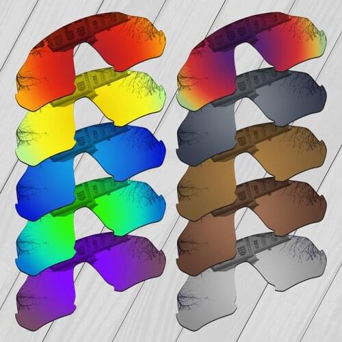 E.O.S Polarized Enhanced Replacement Lenses & Temple Sliders for Oakley Flight Jacket OO9401 Sunglasses - Multiple Choice