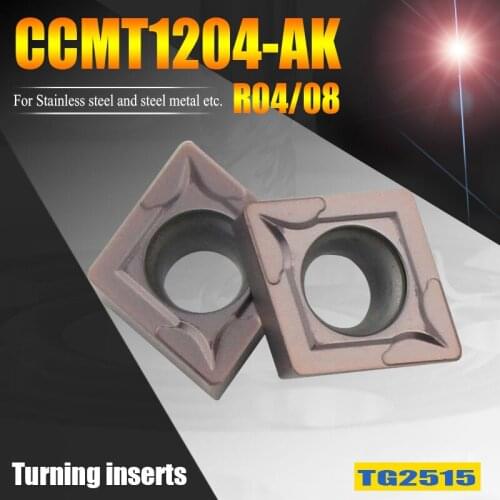 CCMT120408-MV lathe turning tools carbide inserts CCGT120404-MV CNC tools boring cutter inserts for stainless stee and metal