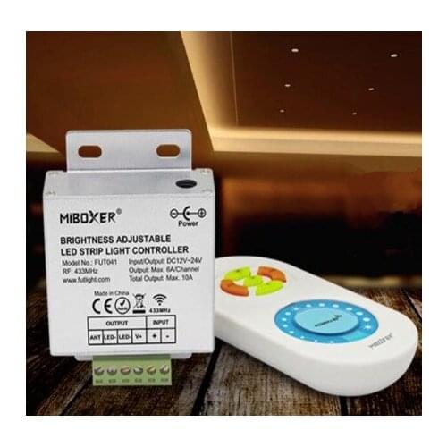 FUT041 MiBOXER 433MHz output 10A single color LED Strip Dimmer for led single color strip light,DC12V-24V