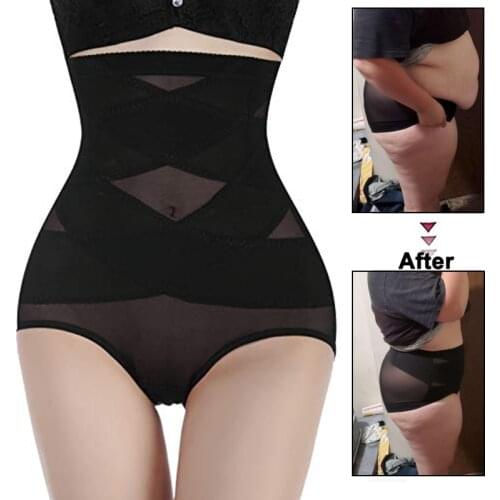Womens Plus Shapewear Waist Trainer Body Shaper Cross Compression Shaping Panty Butt Lifter Tummy Control Underwear Girdle