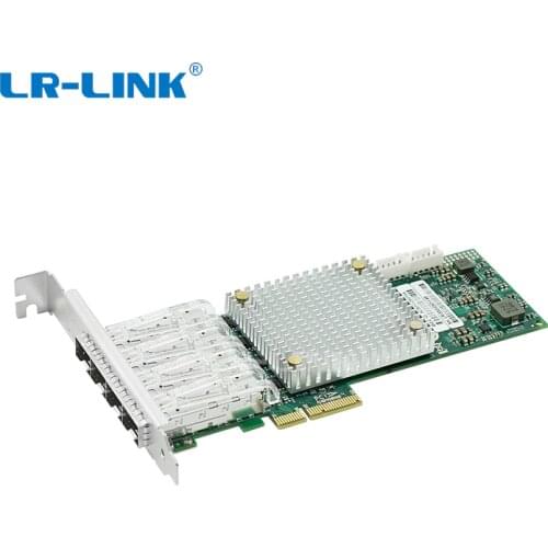LREC9054PF-4SFP Intel I350 BasedPCIe x4 100FX Quad SFP Port Fiber Ethernet Network Adapter ( 4 x SFP)