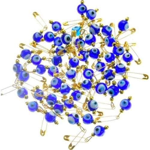 Maşallahlık Needle Glass Evil eye bead 30Adet 0,8mm 5963 decorative objects Декоративные элементы Objetos decorativos