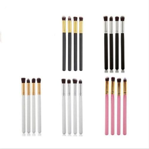 5pcs/set Professional Makeup Brush Set Powder Foundation Eyeshadow Eyeliner Soft Make Up Brush Cosmetics Blending plastic handle