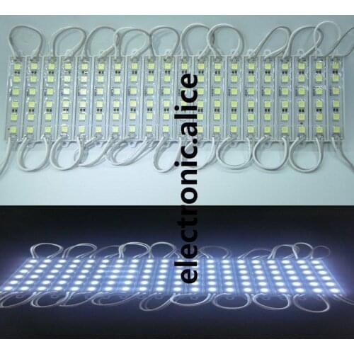 NEW 20PCS DC12V 6LED Module SMD 5050 White Sign Design DC12V 6LED Module SMD 5050 White Sign Design