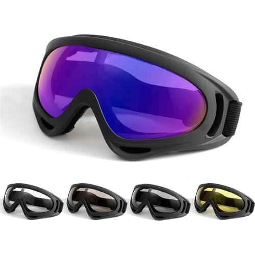 Skiing Glasses Goggles Winproof Dustproof Motorcycle Driving Cycling Sunglasses Outdoor Sport Tactical Shooting Goggles Mask