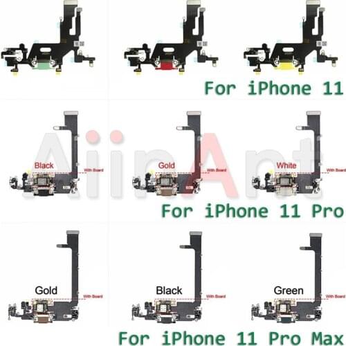 Original Bottom Mic Sub Board USB Charger Port Connector Dock Charging Flex Cable For iPhone 11 Pro 11Pro Max Replacement