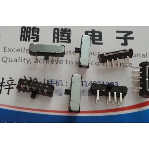 Original new 100% ESD11H230 toggle switch 8pin straight plug double row 4pin 3 gear side switch sliding