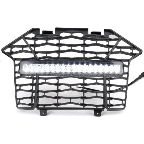 Front Bumper for Polaris UTV RZR Front Bumper Mesh Grille Grill 2020 2021 for Polaris RZR Pro XP / XP 4