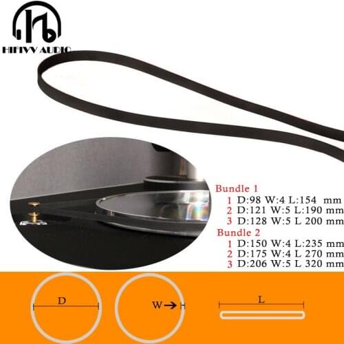 1PCS High Quality Rubber Belt Replace Turntable Drive Belt of LP Vinyl Record Turntable Drive Belt Rubber CD Plattenspieler