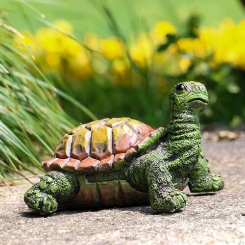 Garden Statues and Figurines Outdoor Clearance Sea Turtle Statues Decor Tortoise Sculptures Gnome Patio Ornaments Garden Backyar