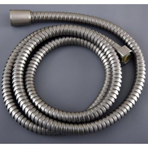 HotelSpa Brushed Nickel Brass 59" ( 1500mm ) Extra Long Flexible Tube Stretchable Shower Hose Pipe Dhh135