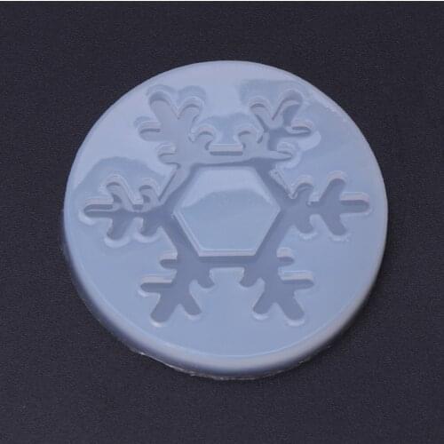 Silicone Mold Snowflake Christmas DIY Crafts Jewelry Making Pendant Epoxy Resin