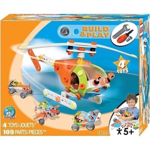 Stem Make and Play Car Models-109 Parts