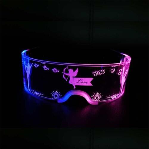 Luminous Technological Glasses For Disco Party Bar Atmosphere Props Led Luminous Glasses For Men And Women