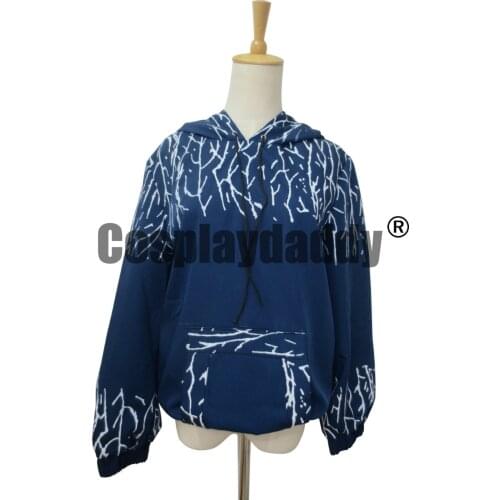 Rise of the Guardians Jack Frost Hoodie Cosplay Costume Hooded Sweatshirt