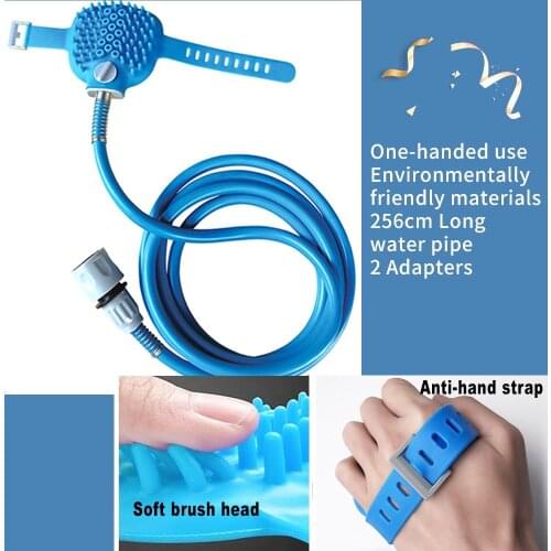 Pet Bathing Tool Comfortable Massager Shower Tool Cleaning Washing Bath Sprayers Dog Cat Brush Pet Supplies Wholesale