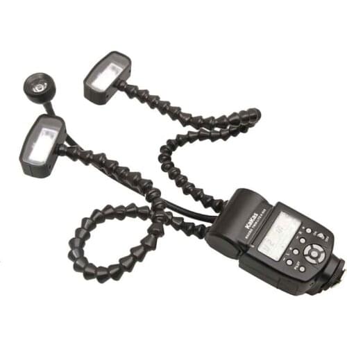 Camera Flash Macro light Flexible Macro LED Speedlight with dual Flash Light universal Flash for DSLR Canon Sony Nikon K150