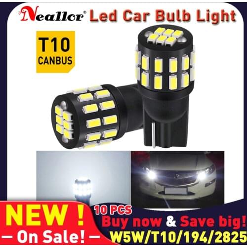 W5W T10 194 168 2825 2821 5W5 2721 Led Car Interior Bulb Canbus For VW Golf 7 Polo Passat Scirocco Tiguan for Skoda Octavia Seat