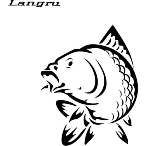 Langru Marine Animal Fish Funny Car Sticker Fashion Decoration Accessories Car Styling Jdm