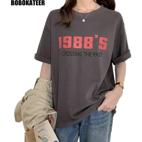 Harajuku Short Sleeve T shirt Women Vintage Clothes Printed Loose Tops Female Tshirt White Tee Shirt Basic Harajuku Casual 2021