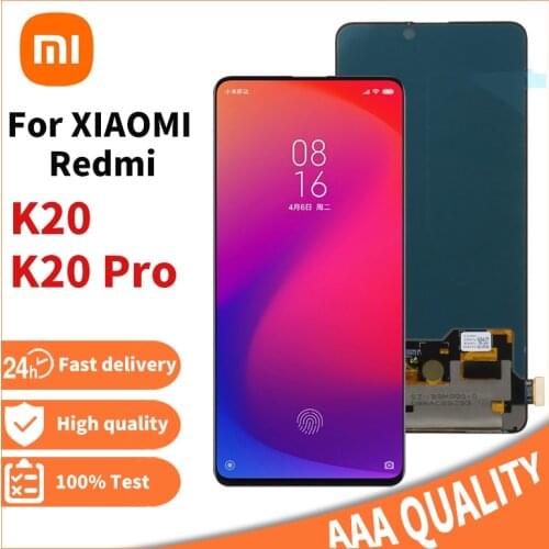 6.39'' New Super Amoled for Xiaomi Redmi K20 LCD Display Touch Screen Digitizer Assembly for Xiaomi Redmi K20 Pro LCD