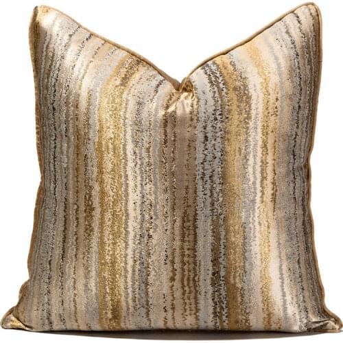 Gold Cushion Cover Luxury Home Decor Throm Pillow Cover For Chair Livingroom Hotel Fashion Decorative Pillowcase 45x45 50x50