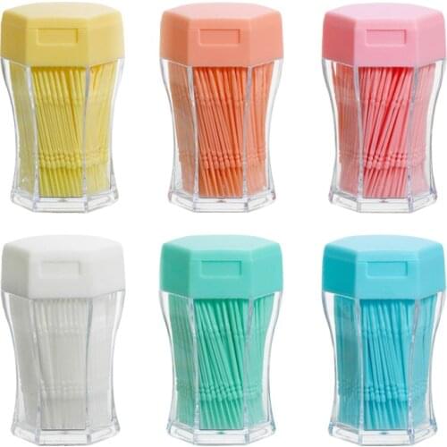 200pcs/box Double-head Toothpicks Interdental Brushes Teeth Cleaning Brush Sticks Dental Floss Pick Toothpick Oral Hygiene Care