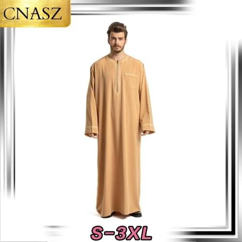 2020 New Arrivals Eid Design islamic Saudi Thobes Abaya Designer Mens Jubba For Muslims Brothers Men Islamic Clothing Thobe
