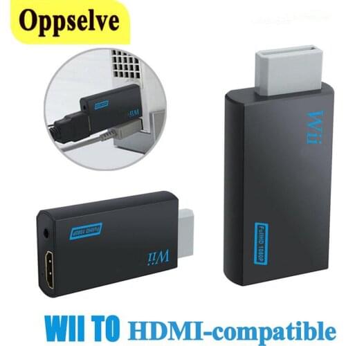Wii To HDMI-compatible 3.5 Jack Adapter Converter Wii Input Audio Output 1080p HD Video Connector Support WII Game Console Input