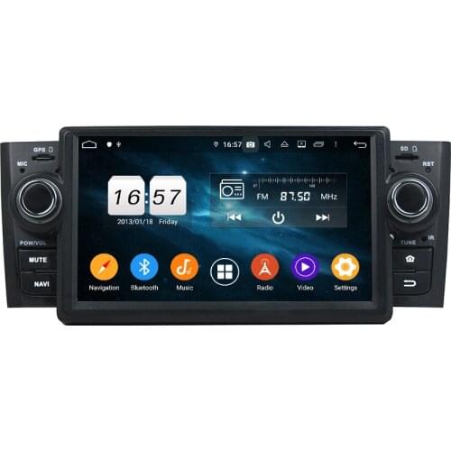 7" 8 Core Android 10.0 Car Multimedia Player For FIAT LINEA 2007-2013 Deckless Car Audio Stereo Radio 4+64G DSP Car DVD Player