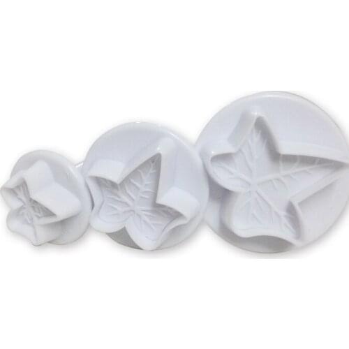 Free Shiping Baking Cookies Fondant Cutter Set Maple Leaf Flower Cutter Molds Fondant Cake Cookies Decorating Plunger Mould Tool
