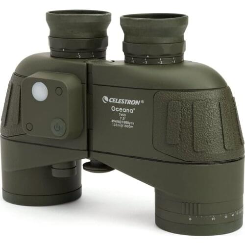 Celestron Oceana 7x50 Porro Military Binocular, Green (71189-B)