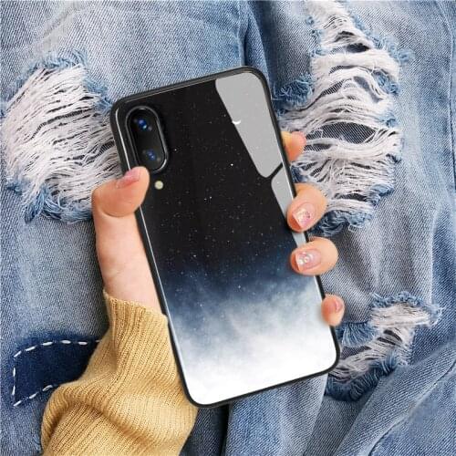 Case For iPhone XS Max XR X 8 11 Pro Max 12 Case Silicon Slim Tempered Glass Starry sky For iPhone 12 Pro Max 7 6 6s Plus Cover