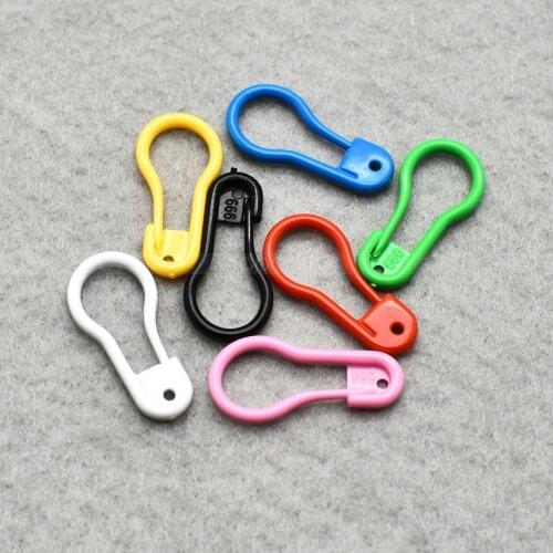 7/8"Length Colorful Plastic Safety Pins For Label Tags Fasteners Charms Baby Shower 100pcs/pack Free Shipping