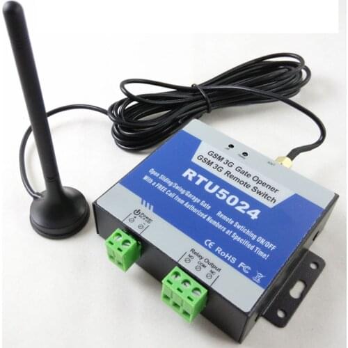 RTU5024 GSM Gate Opener Relay Switch Remote Access Control Wireless Door Opener By Free Call With the base launch wire 1pcs/loit