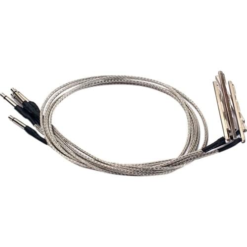 5Pcs Transducer Pickup Piezo Cable for 3 Strings Cigar Box Acoustic Guitar 2.5mm Plug