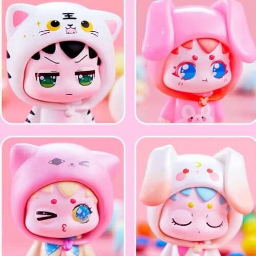 Cute Anime Figure Gift Surprise Box Original Kibbi Hood Cosplay Series Blind Box Toys Model Confirm Style Blind Bag Toys