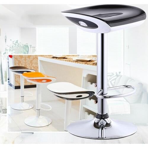 Multi-function Lifted Bar Chair with Footrest Rotated Household Leisure Balcony Stool Adjustable Coffee Shop Stable Dining Chair