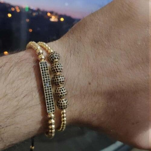 Fashion Bracelet Men / Stainless Steel Beads / Gold / Luxury / Glamour Bracelet Lady Cz Zircon Custom Bracelet 2020 Jewelry Men