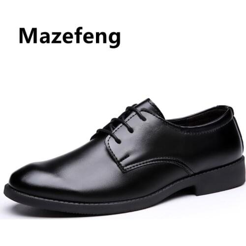 2021 New Men Dress Shoes High Quality Leather Formal Shoes Men Big Size 39-44 Oxford Shoes for Men Fashion Office Shoes Men