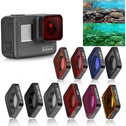 UV CPL Start ND4 ND8 ND16 ND32 Neutral Density Camera Filter Kit Lens Protector for GoPro Hero 5 6 7 Action Camera Accessories