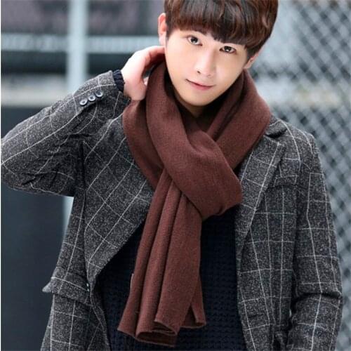 2019 NEW cashmere women&man solid scarf winter warm knitted shawl and wraps bandana pashmina long female foulard thick blanket