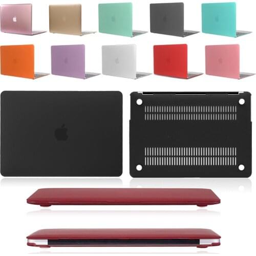 Pure Color Laptop Case for Apple Macbook Air 13 A1932 Touch ID/Pro 13 A1425 A1502 Retina/Pro 15 A1286 CD-ROM/Macbook White A1342