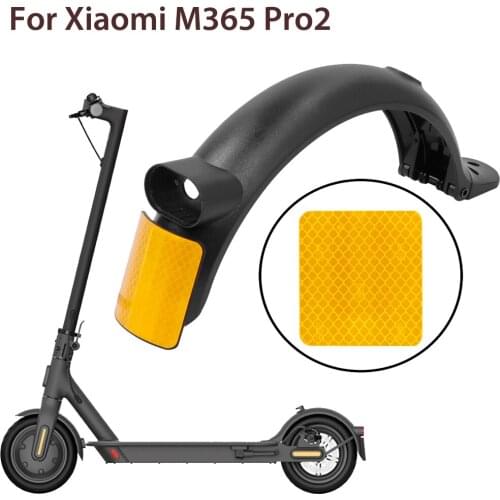 Scooter Rear Fender Reflective Warning Sticker for Xiaomi Pro 2 Electric Scooter Rear Mudguard Sticker Cycling Accessories