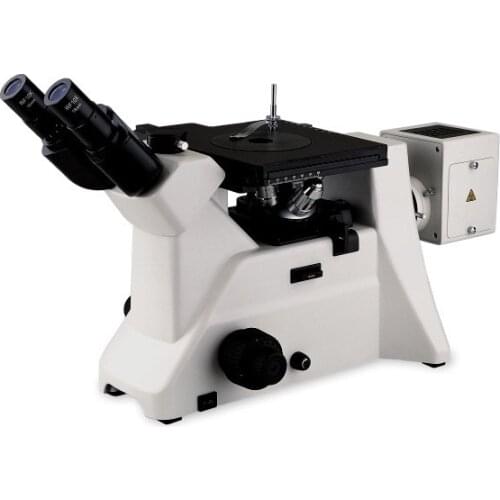 Inverted Trinocular Metallurgical Microscope LMM-1300 for metal inspection, incident illumination